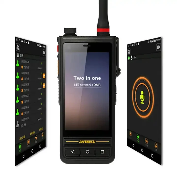 2023 IP67 Waterproof E81 Rugged phone 4G LTE Network Radio DMR + UHF 400-470MHZ POC Walkie Talkie Smart Mobile Phone