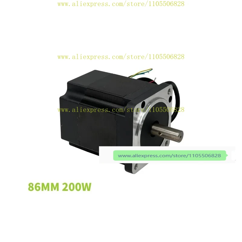 Motor BLDC Holly 86BLDC70 NEMA34, 48V 24V Trifásico, 3000 rpm, 200W, Motor CC sin Escobillas para Robots AGV AMR
