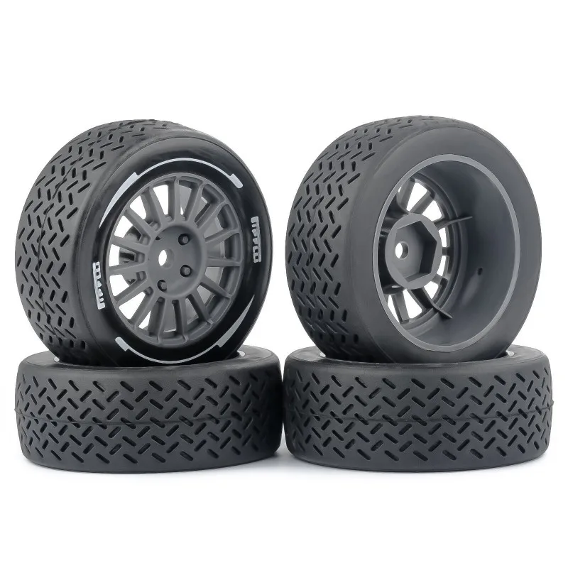 4pcs Tires 58mm * 39mm for 1/14 MJX Racing Flat Running Wear-resistant Tire Skin Modification Accessories Universal Tire
