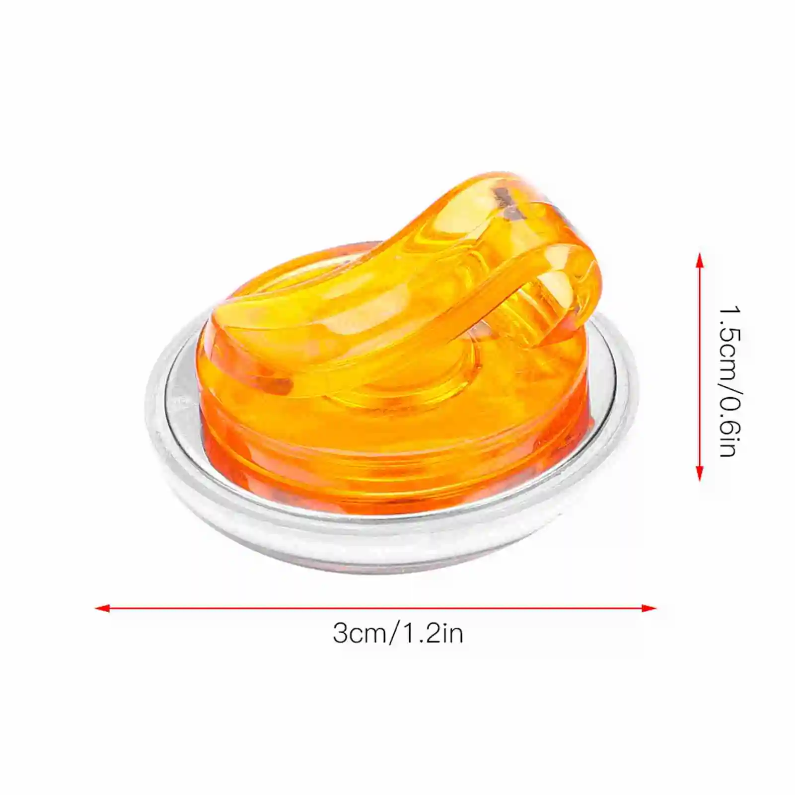 مشبك كروي على شكل كرة، مشبك قبعة بلاستيكي مع علامة كروية مغناطيسية قابلة للفصل