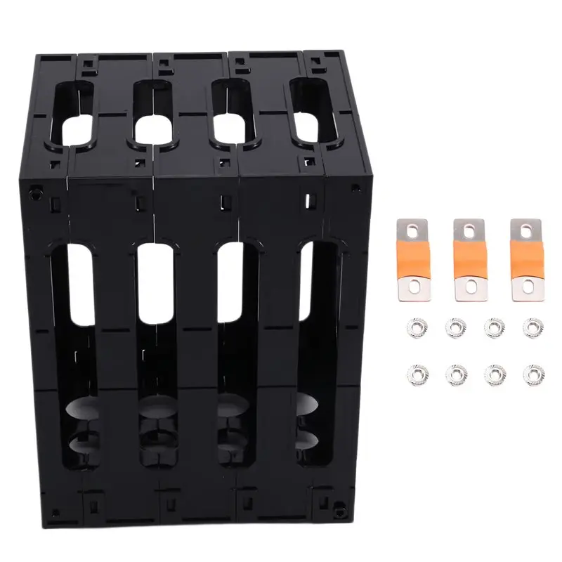 

ASMA-For CATL EVE 90Ah 105Ah 4S 12V Battery Frame Lifepo4 Battery Cell Plastic Bracket With Latches