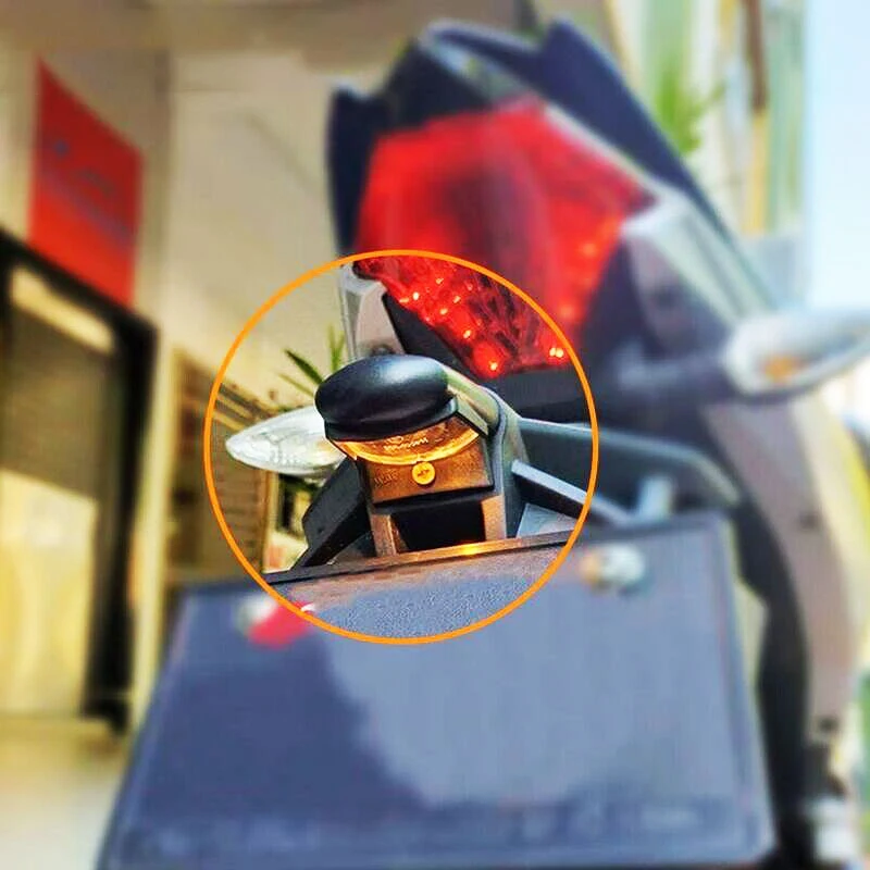 Peças de motocicleta ferramentas alumínio pc plástico luz da placa licença universal para bicicleta sujeira lâmpada placa motocross acessórios