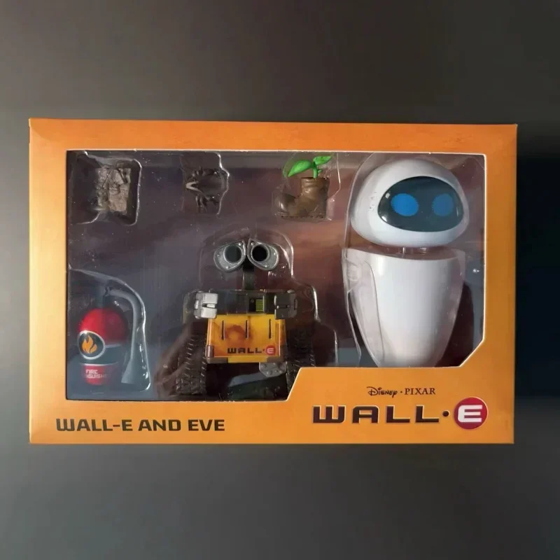 أنيمي روبوت التعبئة Wall-E & إيفا عمل الشكل مزيج سطح المكتب نموذج الحلي جمع لعبة الأطفال هدية عيد ميلاد
