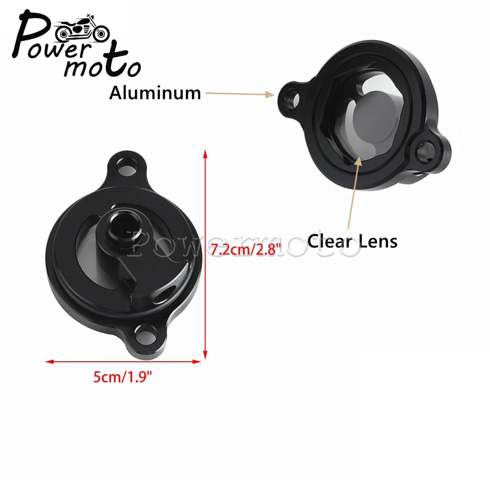 Motorcycle Filter Cap Transparent Aluminum Dirt Bike Engine Oil Cover For Honda CRF 450X 450R 450RL 450RX 450RWE 250 R RX 17-23 image 6