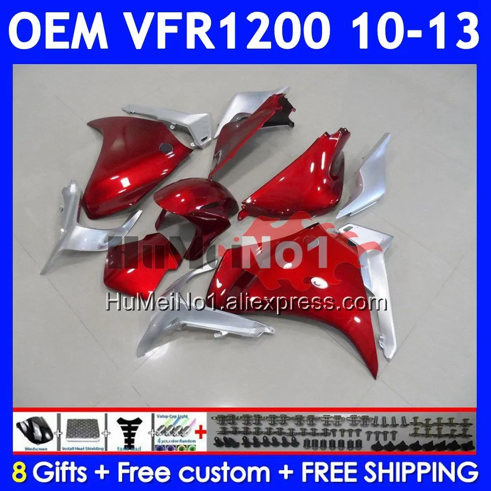 Candy red Injection For HONDA Crosstourer VFR 1200 VFR1200 RR CC 71No.16 VFR1200RR 10 11 12 13 2010 2011 2012 2013 Fairings