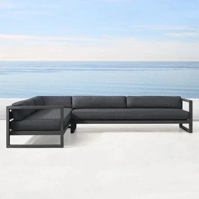 Waterproof Sunscreen Garden Sofas Aluminum Alloy Outdoor Furniture Home Courtyard Balcony Garden Sofa Coffee Table Combination