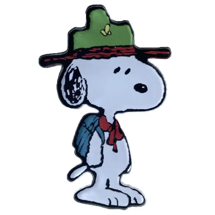 Snoopy 7 sztuk naklejki magnetyczne na lodówkę dzieciństwo kreskówki śliczne troublesome pies akrylowe kreatywne magnesy do dekoracji wnętrz