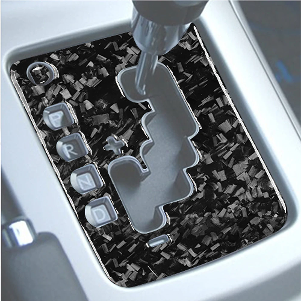 For Subaru Impreza 2009-2011 Forged Carbon Fiber Gear Shift  Panel Decorative Cover Car Interior Decoration Accessories Sticker