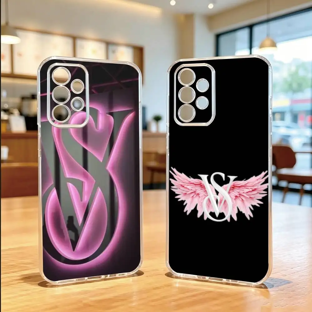 V-Victoria S-Secret Logo  Phone Case For Samsung S25,S24,S21,S22,S23,S30,Ultra,S20,Plus,Fe Transparent Cover