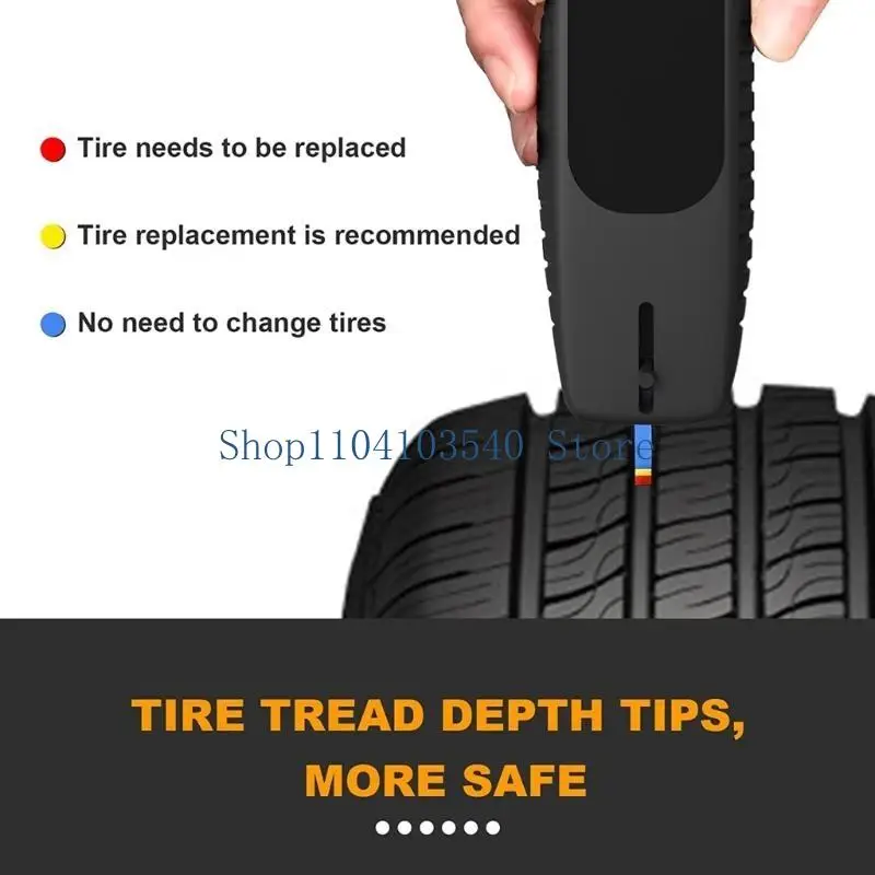 02DC Upgrgaded Digital Tire Pressure Gauge 150PSI 4 Settings for Car Truck Bicycles with Back Light Non-Slip Grip Car Part