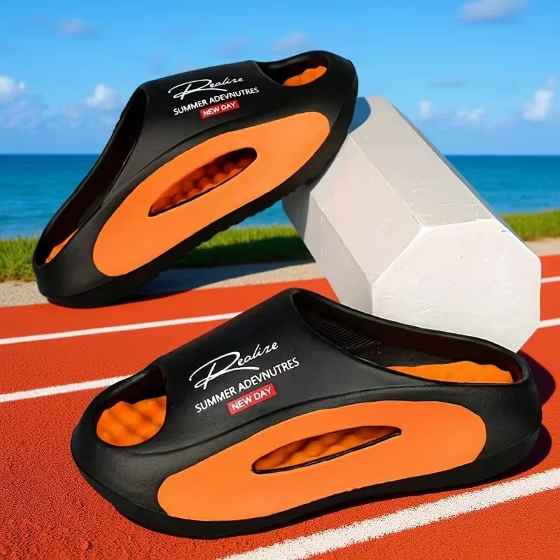 Sandalias Unisex con Plantilla Ajustable para las Cuatro Estaciones, Calzado Casual para Mujer, Zapatos Cómodos para el Hogar, Transpirables y Fáciles de Poner, para Hombre y Mujer