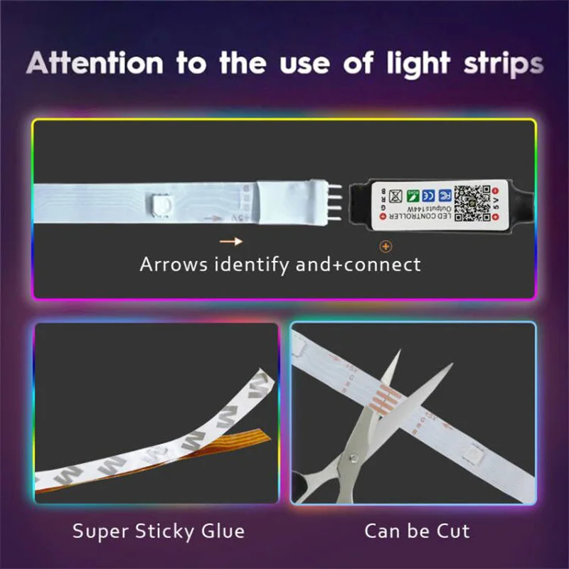 Bande Lumineuse LED Intelligente Tuya, 1-30m, WiFi, Alexa, Google, Security ation Vocale, Changement de Document, DivisMusic pour la Décoration de la Maison et du Festival