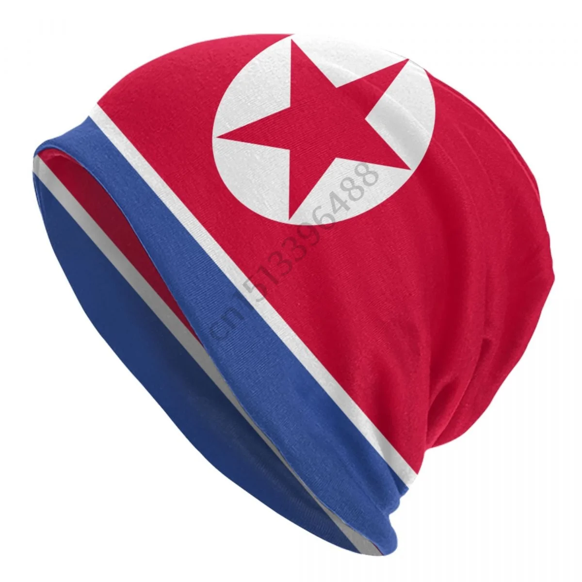 North Korea Flag Beanie Bonnet Knit Hats Men Women Cool Unisex Adult Winter Warm Skullies Beanies Cap