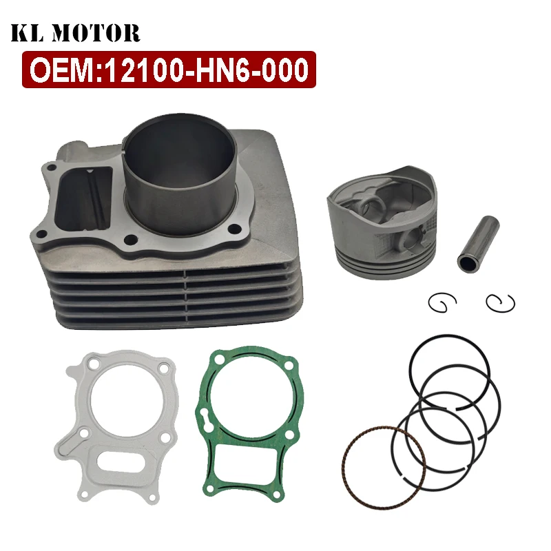 

Комплект поршневой группы (цилиндр и поршень) 68,5 мм для HD TRX250 TM Recon TRX 250 EX Sportrax 250 1997-2020, номер детали 12100-HN6-000, детали двигателя 229 см³