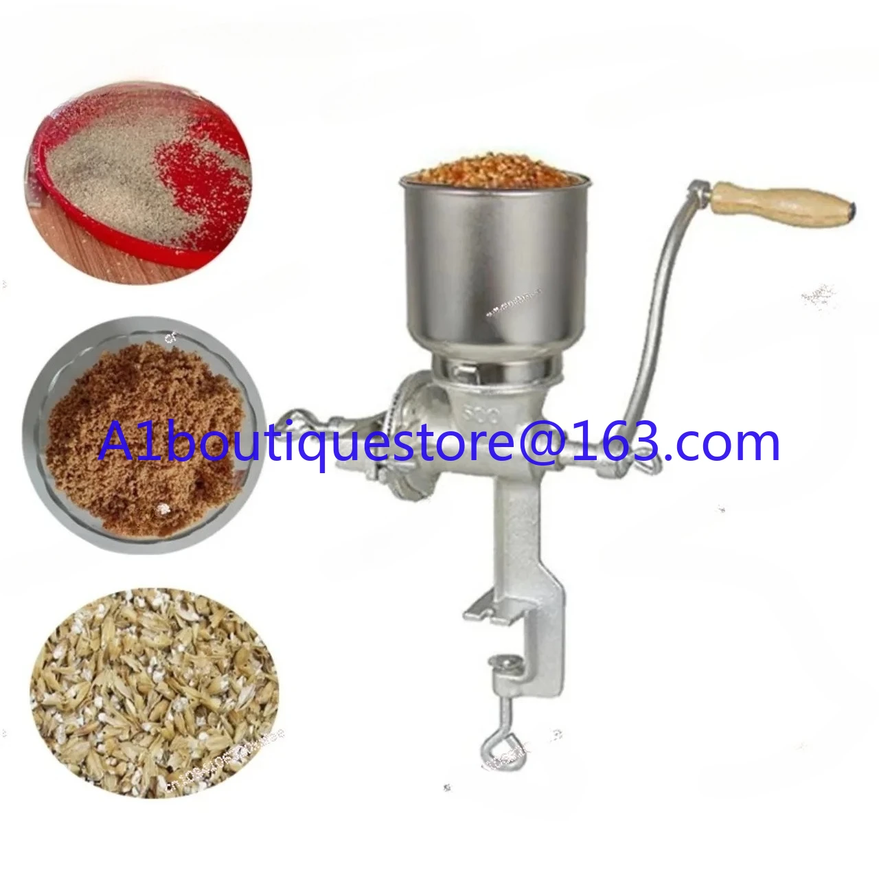 

Hand-Cranked Grinding Machine Powder Hebals Cereals Flour Burr Manual Barley Malt Mill Grain Grinder Crusher Dry Food Corn Nut