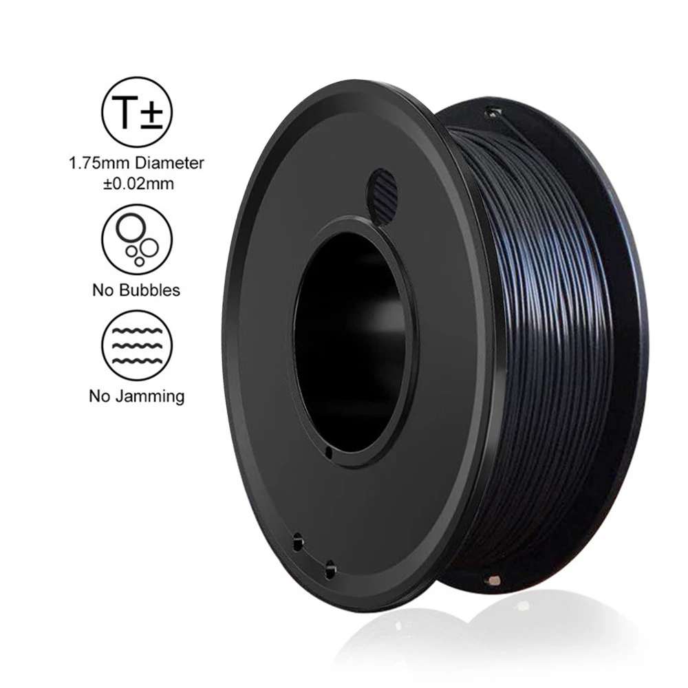 PETG 200G 3D-Drucker-Filament, Schwarz und Weiß, 1,75 mm, hochwertiges FDM-Druckmaterial, einfarbig, für 3D-Druck – Detail 5
