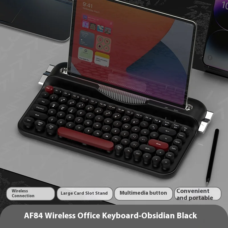 

AJAZZ Af84 Wireless Bluetooth Dual-Mode Keyboard Esports Game Special Mechanical Touch Typing Office Computer Girl Gifts