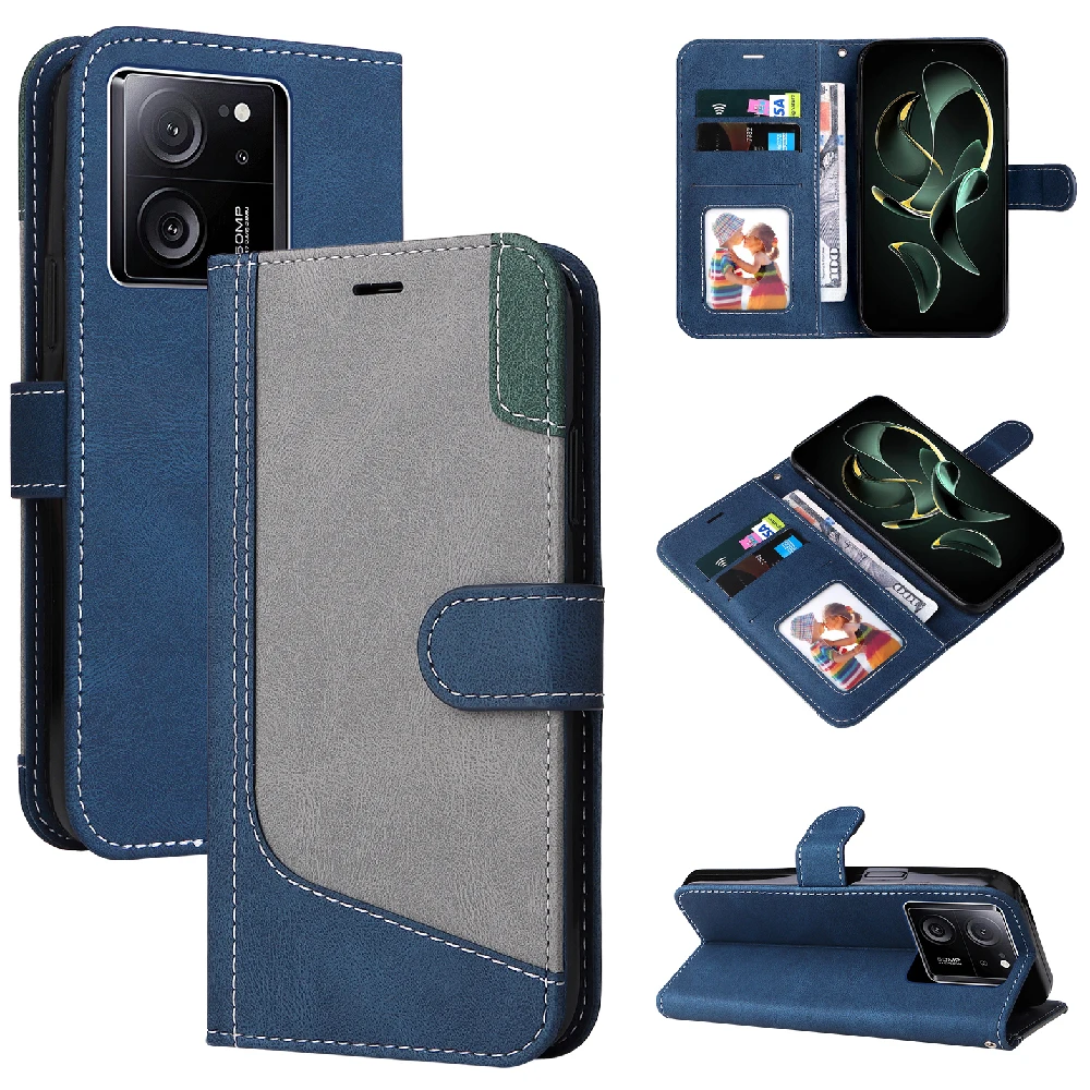 For Xiaomi 13T Pro 14 Ultra 5G Leather Wallet Case Xiaomi 14 13 12T 12S 11T Pro Luxury Cover Mi 11 12 Lite 12X 10T 13 T Pro Etui