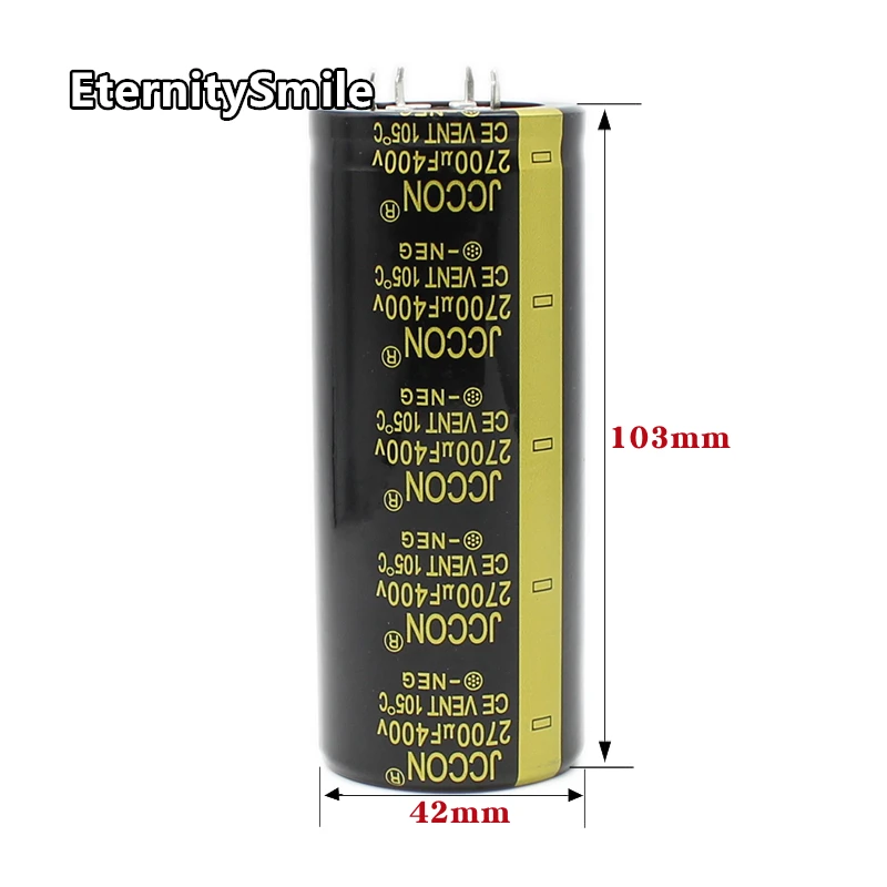 2700UF400V 42x100MM Inverter Capacity 400V2700UF Electrolyte Capacitor For Fever Amplifier HIFI Audio Filter Capacitor