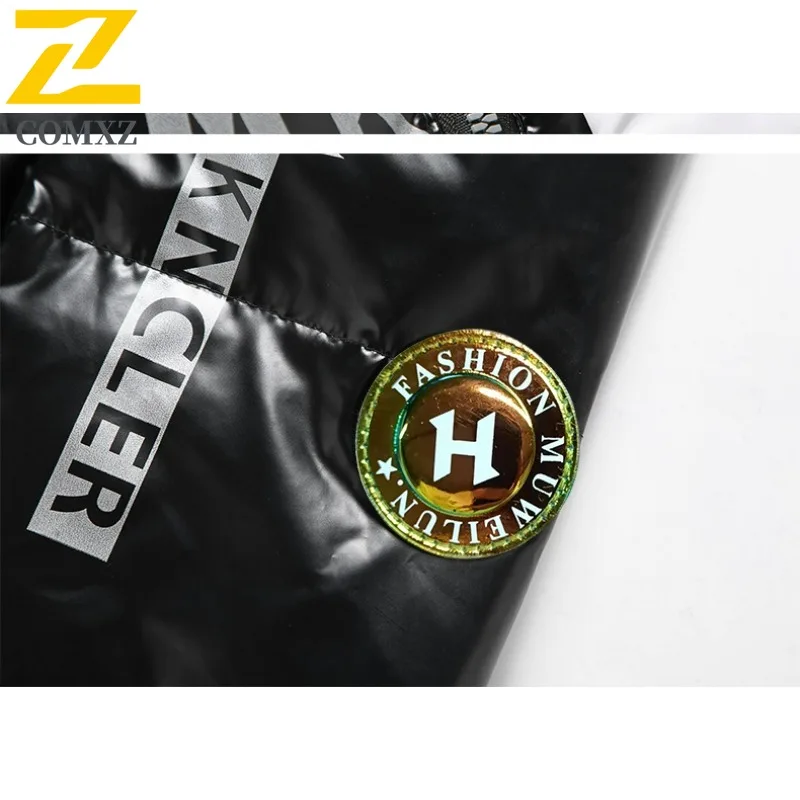 COMXZ Men Cotton Padded Jacket Trendy Thick Outdoor Travel Snow Lightweight Stylish Hiking Puffer Jacket Loose Winter Padding