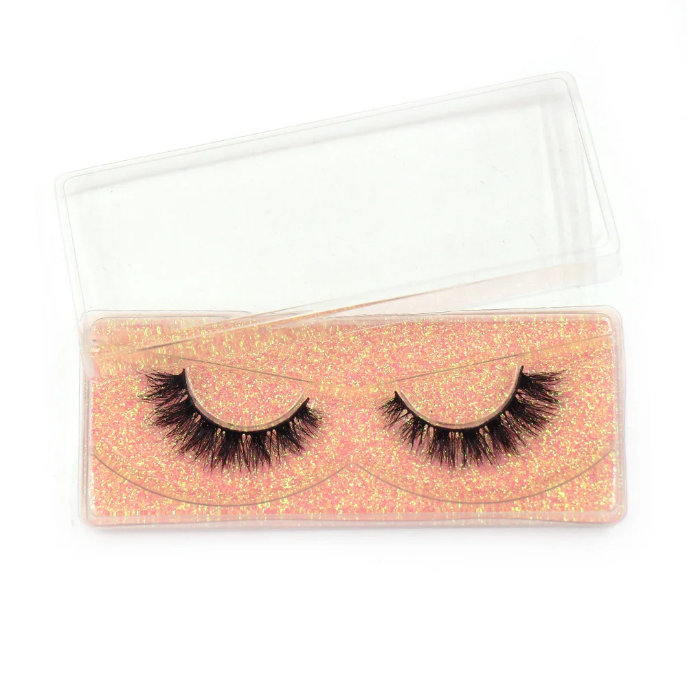 LEHUAMAO-pestañas postizas de visón Natural, extensiones de pestañas cortas, esponjosas, con volumen de 12mm-15mm, maquillaje