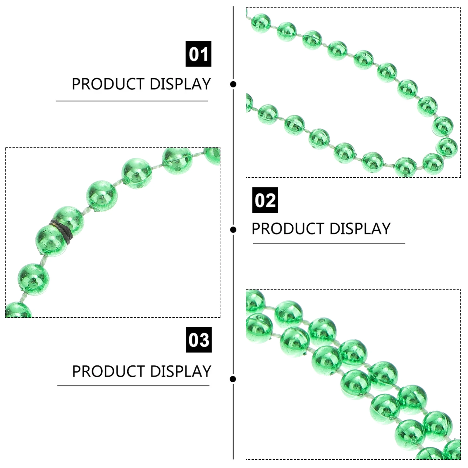 

Green Pearl Alloy Anti drop Glasses Chain H connected Eyewear Accessory St Patrick Decorative Necklace CraftedEyeglassesChain