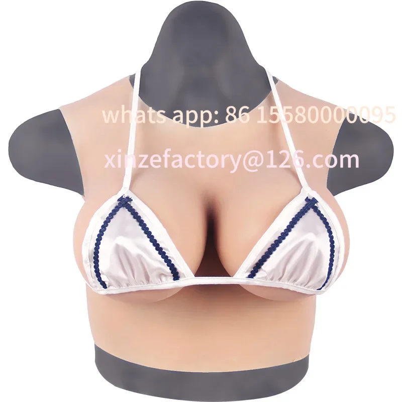 Customizable cross-dressing breast prosthesis live broadcast fake breast film and television props