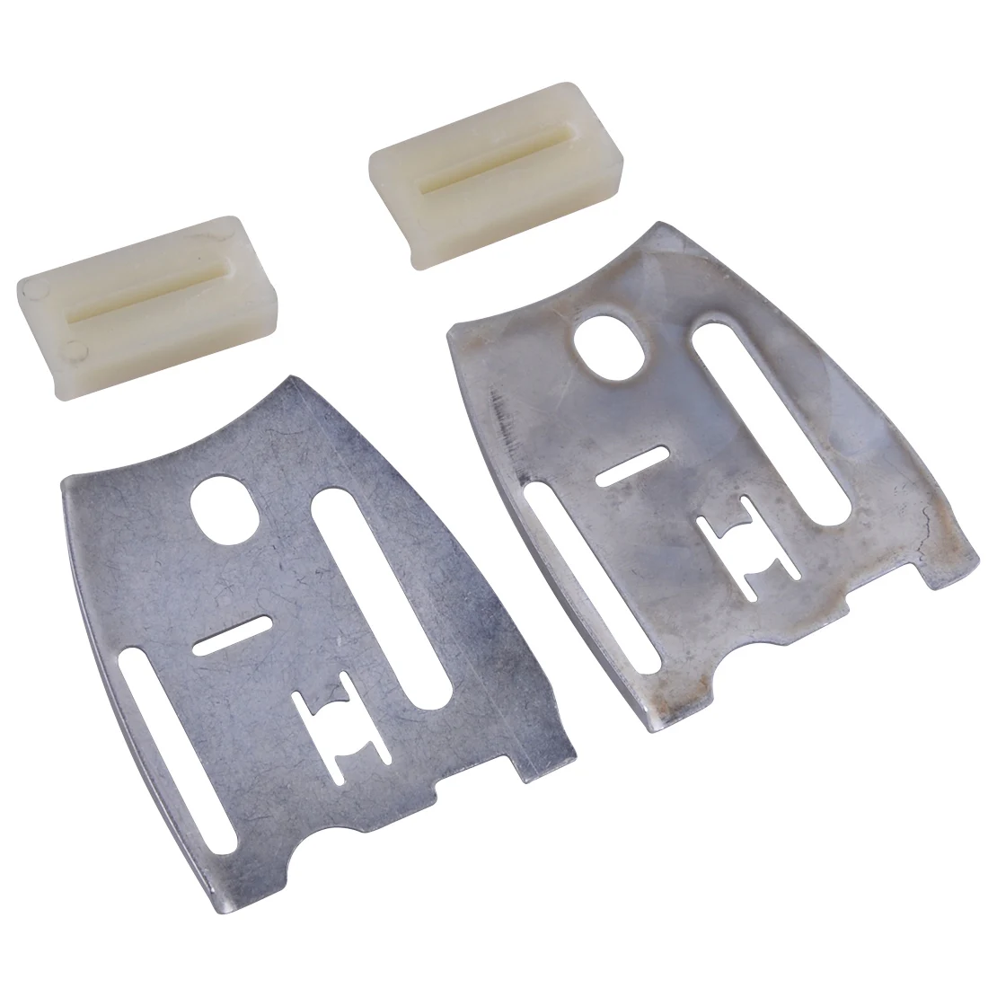 Letaosk Nova Placa de Barra Guia & Kit Tira Pára-choques Apto para Husqvarna 61 66 181 266 268 272 281 288 xp Motosserra Peças Acessórios