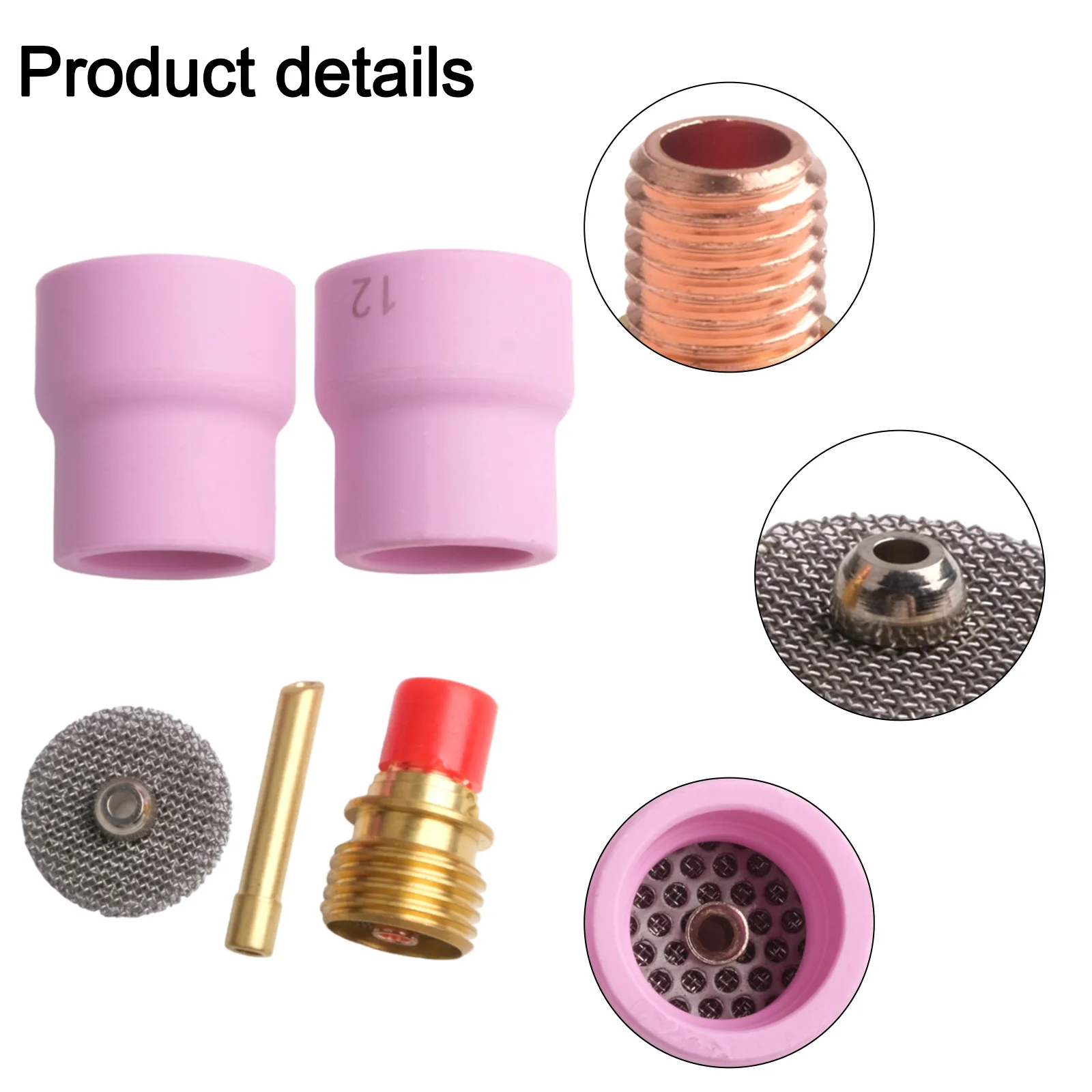 New Practical Flared Ceramic Mug Ceramic Cup Complete Welding Accessories 25 Flashlights Ceramic Cup Complete Kit