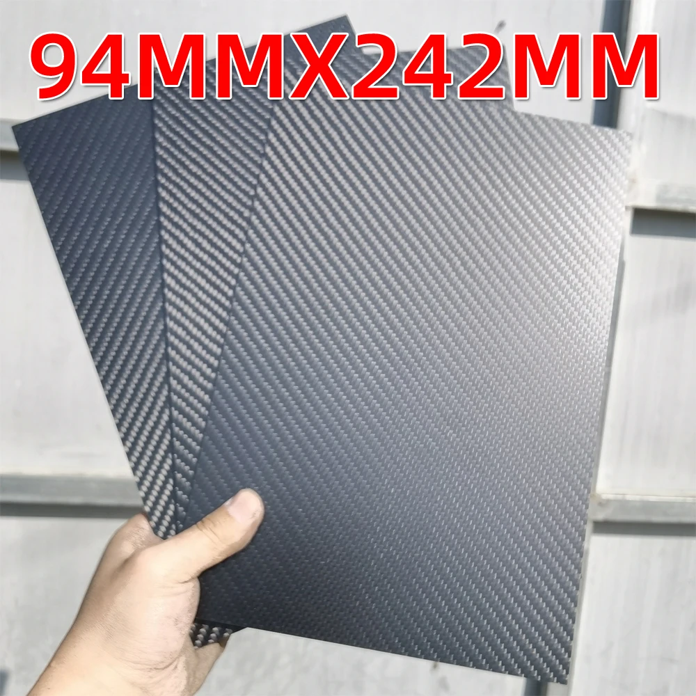 Thickness 0.5-5MM 94X242mm 3K Surface Twill Matte Carbon Plate Panel Sheets Fiber Plate Carbon Fiber Board