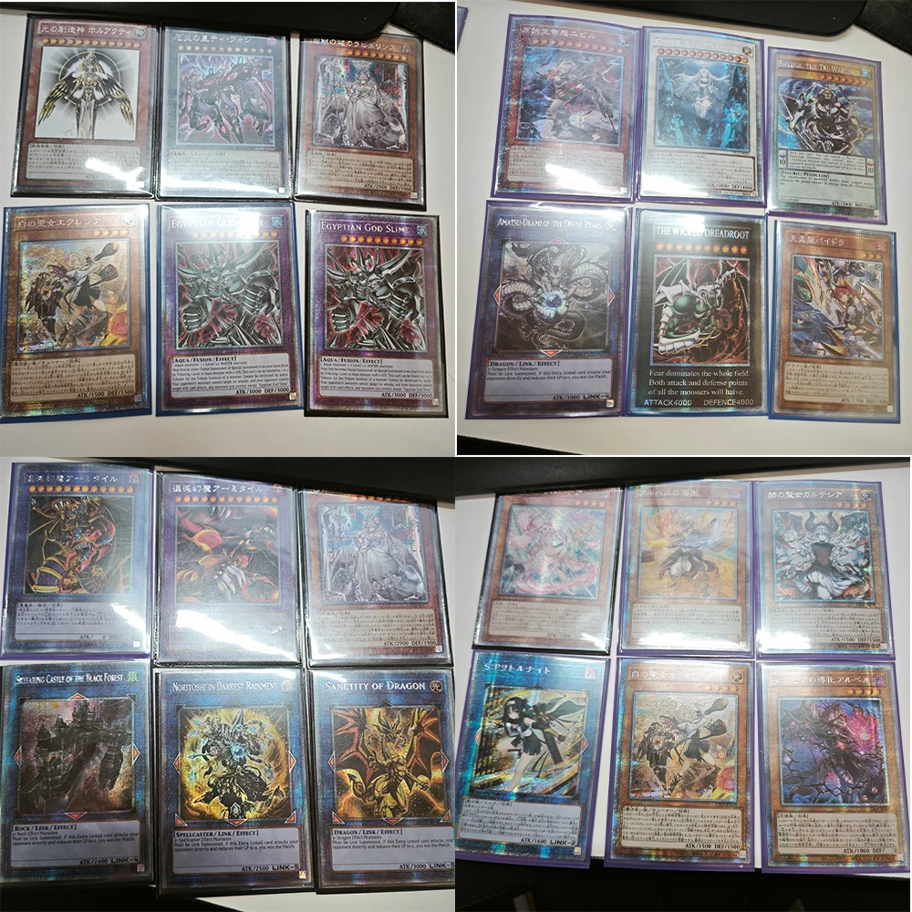 يو غي أوه لتقوم بها بنفسك فتاة ساحرة داكنة عيون زرقاء تنين أبيض مسلة عاصفة عشوائية يو غي أوه بطاقة نسيج قابلة للجمع رقائق الشاش