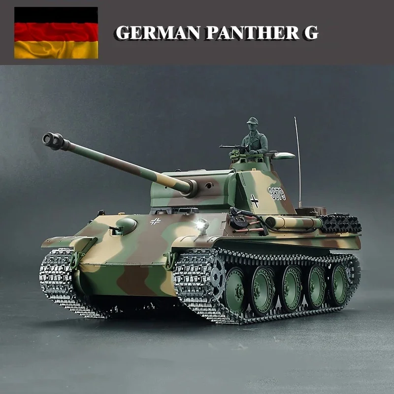 Henglong 3879 Remote Control Tank 1/16 German Panther Type G RC Main Battle Tank Model Toys 6.0 Metal Launched Toys Gifts