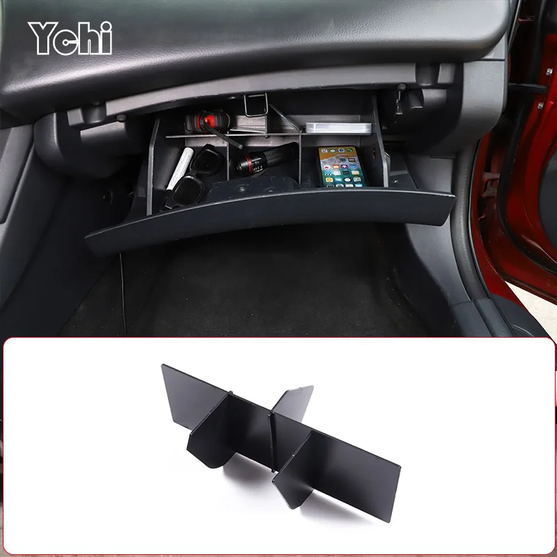 Center Console Organizer Container Divider For Mitsubishi Eclipse 2006-2011 Glove Box Dividers Insert Sheet Storage Accessories