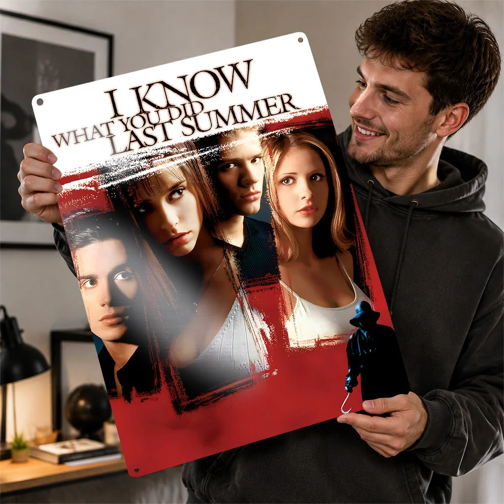 I Know What You Did Last Summer Ensemble Aluminum Poster Customized Metal Tin Sign Cult Film Style Wall Art Home Theater Decor