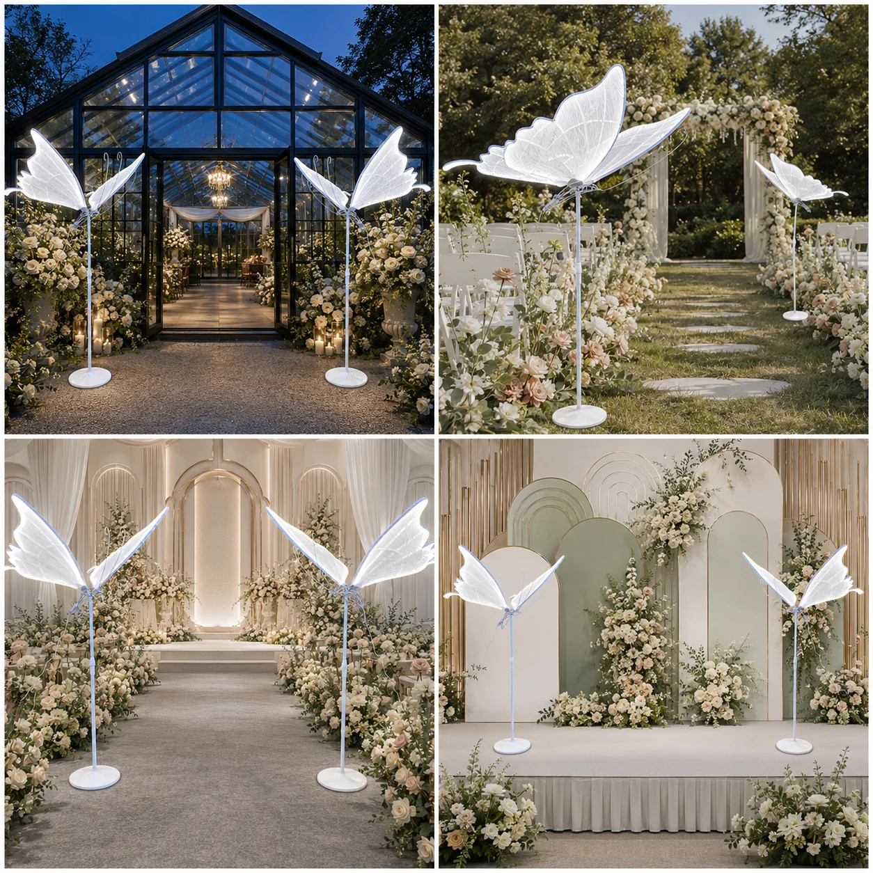 Modern LED wedding chandelier, luxury outdoor waterproof floor lamp