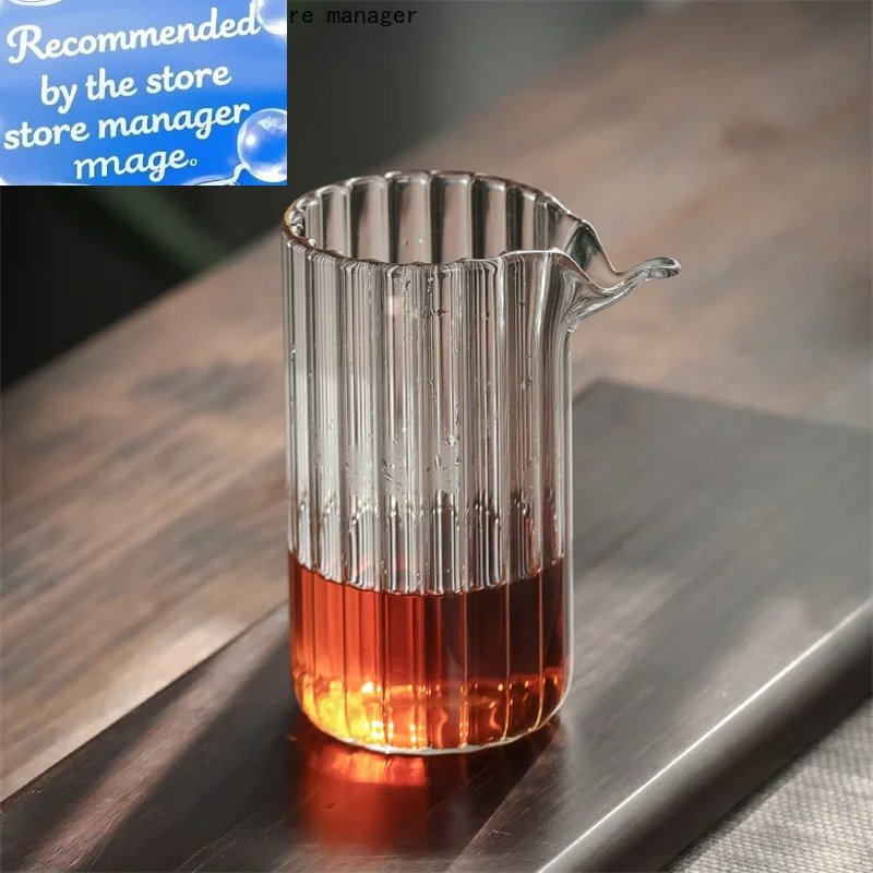 

Японская термостойкая стеклянная чашка с вертикальной полосой, 220 мл, кувшин для чая, орел, рот, кунг-фу, чашка для чая, чайный сервиз