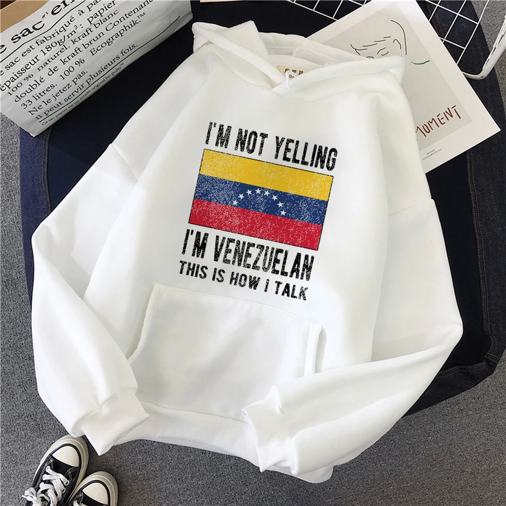 

Venezuela hoodies women funny streetwear long sleeve top sweat y2k sweatshirts sweater women long sleeve top sweater