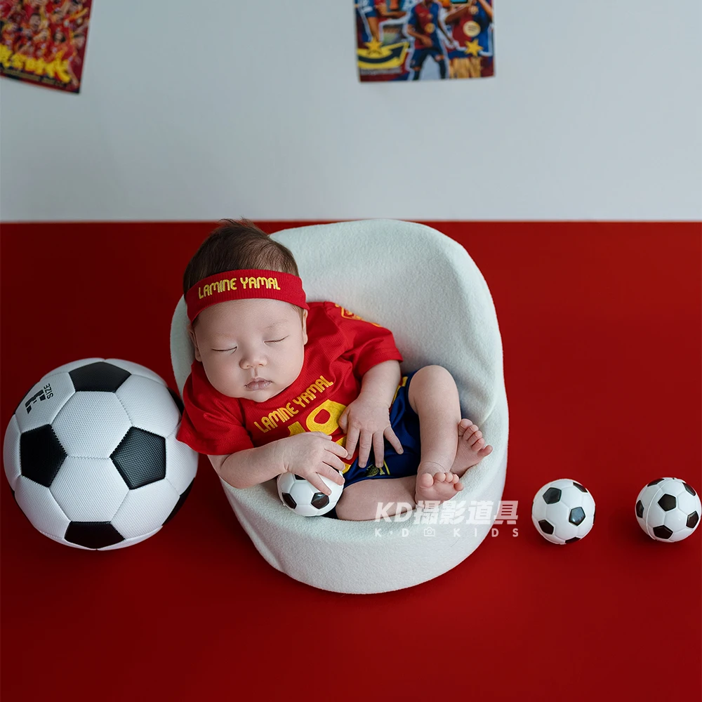 كرة القدم موضوع الوليد التصوير الدعائم مجموعة كرة القدم الطفل جيرسي + عقال كرة القدم الصغيرة صور المشهد ملحق استوديو تبادل لاطلاق النار الدعائم