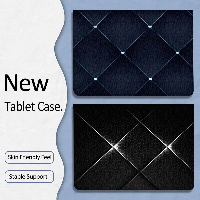 

Popular Black Grid Pattern Gift For Xiaoxin Lenovo Tab P12 Extreme Legion Y900 Idea Pro GT 12.1 2025 Foldable Tablet Case