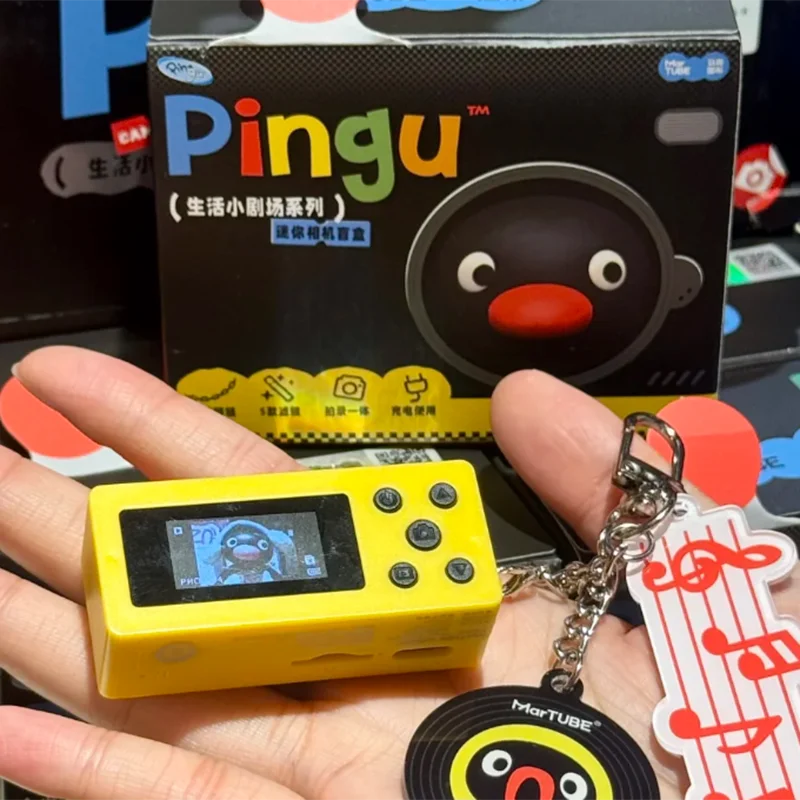 New Martube Pingu Penguin Cute Mini Ccd Camera Blind Box Mystery Box Keychain Pendant Birthday Gift Graduation Gift For Women view 6