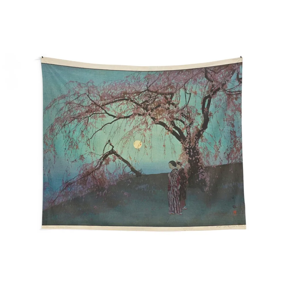 Kumoi Zakura, by Hiroshi Yoshida Tapestry Wallpapers Home Decor Tapete For The Wall Room Aesthetic Decor Tapestry