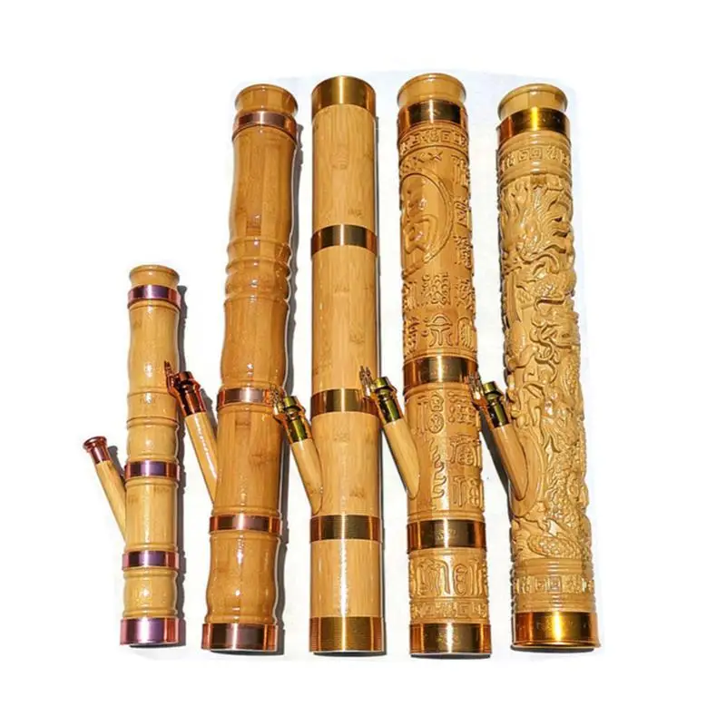 

High-End High-End Yunnan Water Pipe Bamboo Solid Wood Hookah Bucket Large Hookah Simple Small Hookah Water Filter Smoke