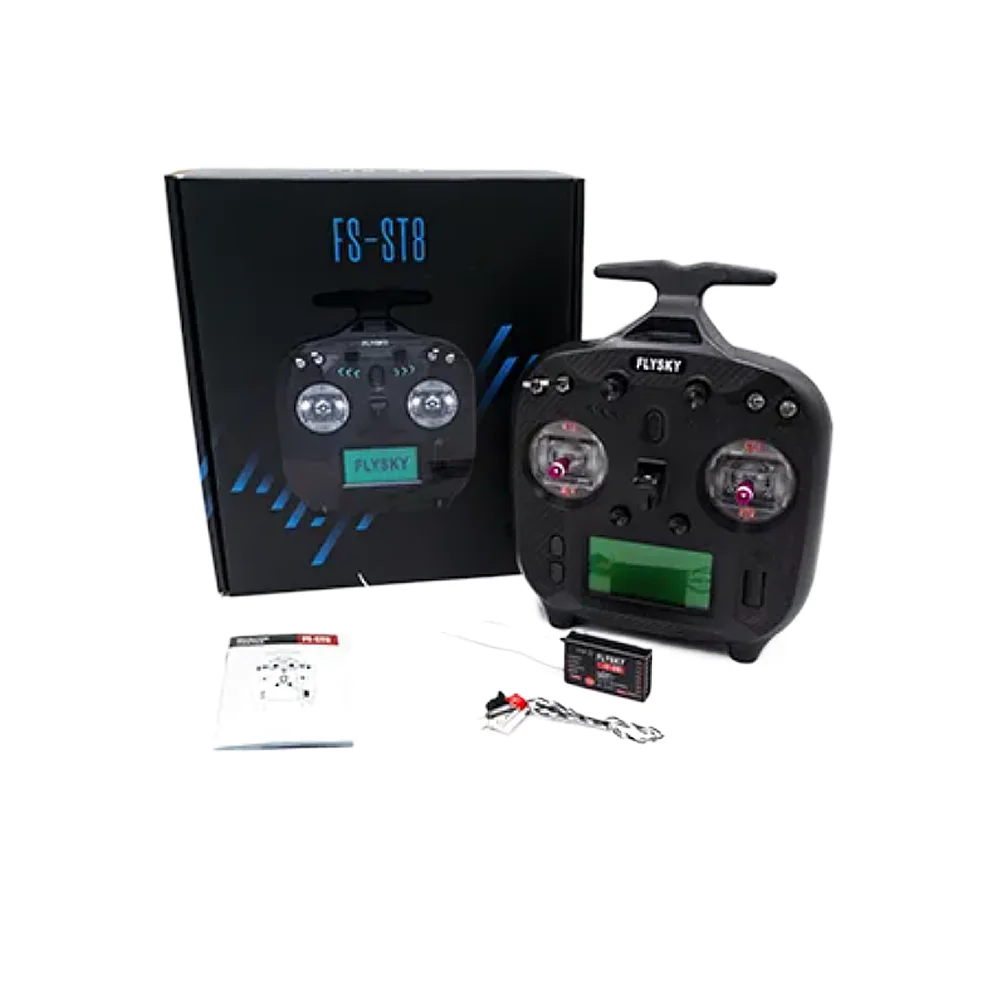 FLYSKY FS-ST8 2.4G 10CH ANT RGB Assistant 3.0 Radio Transmitter FS-SR8 Receiver forRC Airplane Car Control