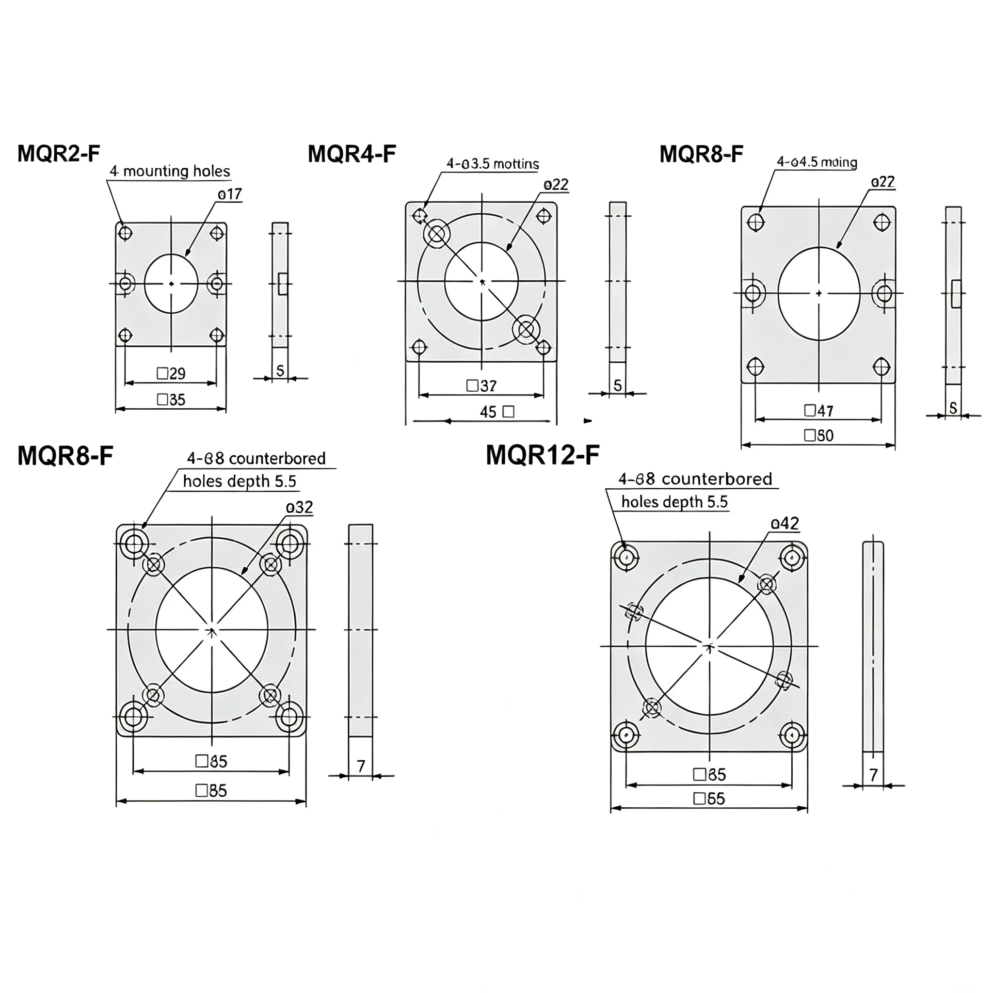 High speed pneumatic rotary joint MQR2/MQR4/MQR8/MQR12/MQR16-M5 01 universal 360 degree slip ring multi-channel rotary joint