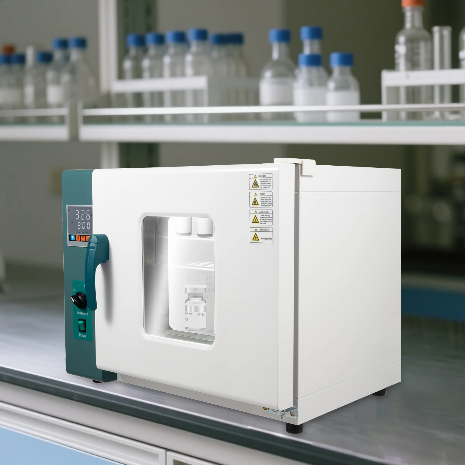 

[Horizontal Electric Blast Drying Oven] 12Gal Electric Blast Drying Oven - Stainless Steel - Lab/Industrial Use - Uniform Heatin