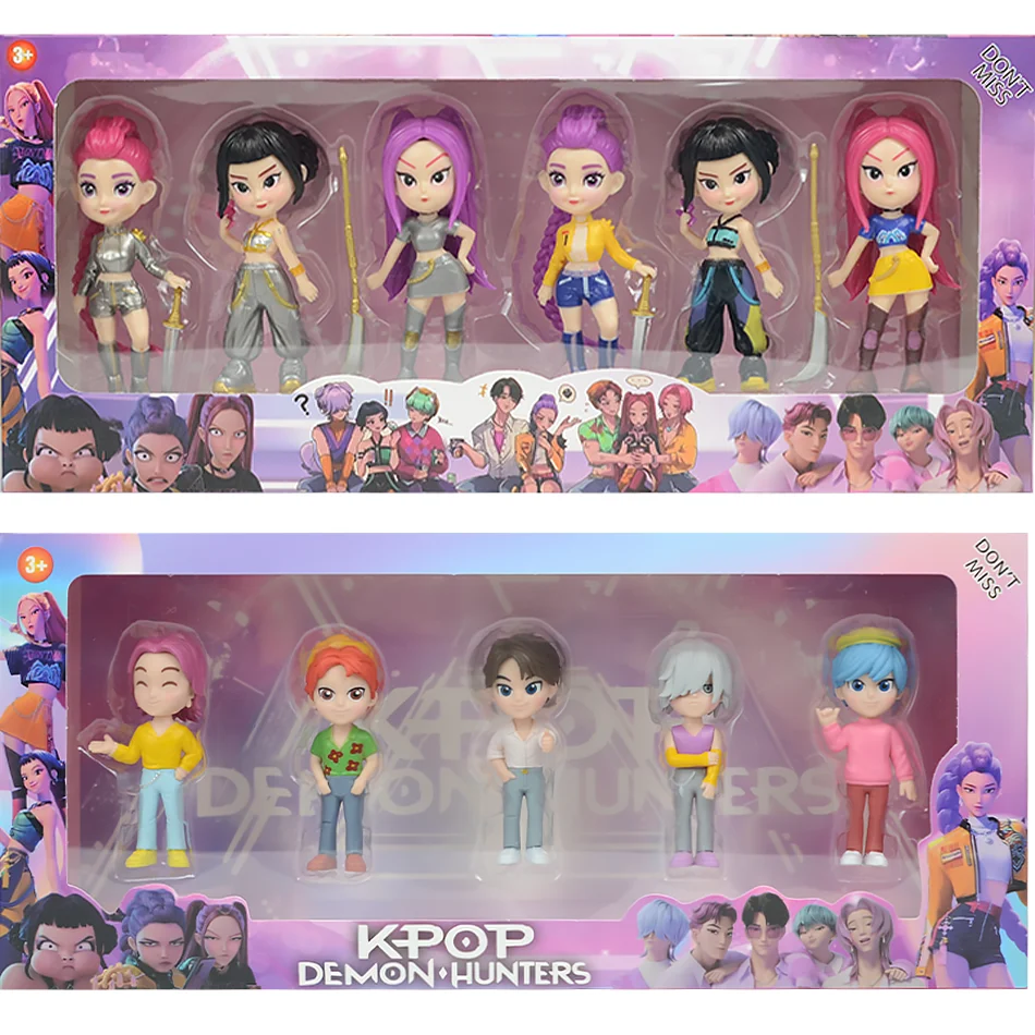 Alta calidad Kpop Devil Hunter Rumi Zoe Mira anime cloruro de polivinílico colección de personajes baratijas de escritorio Año Nuevo para niños