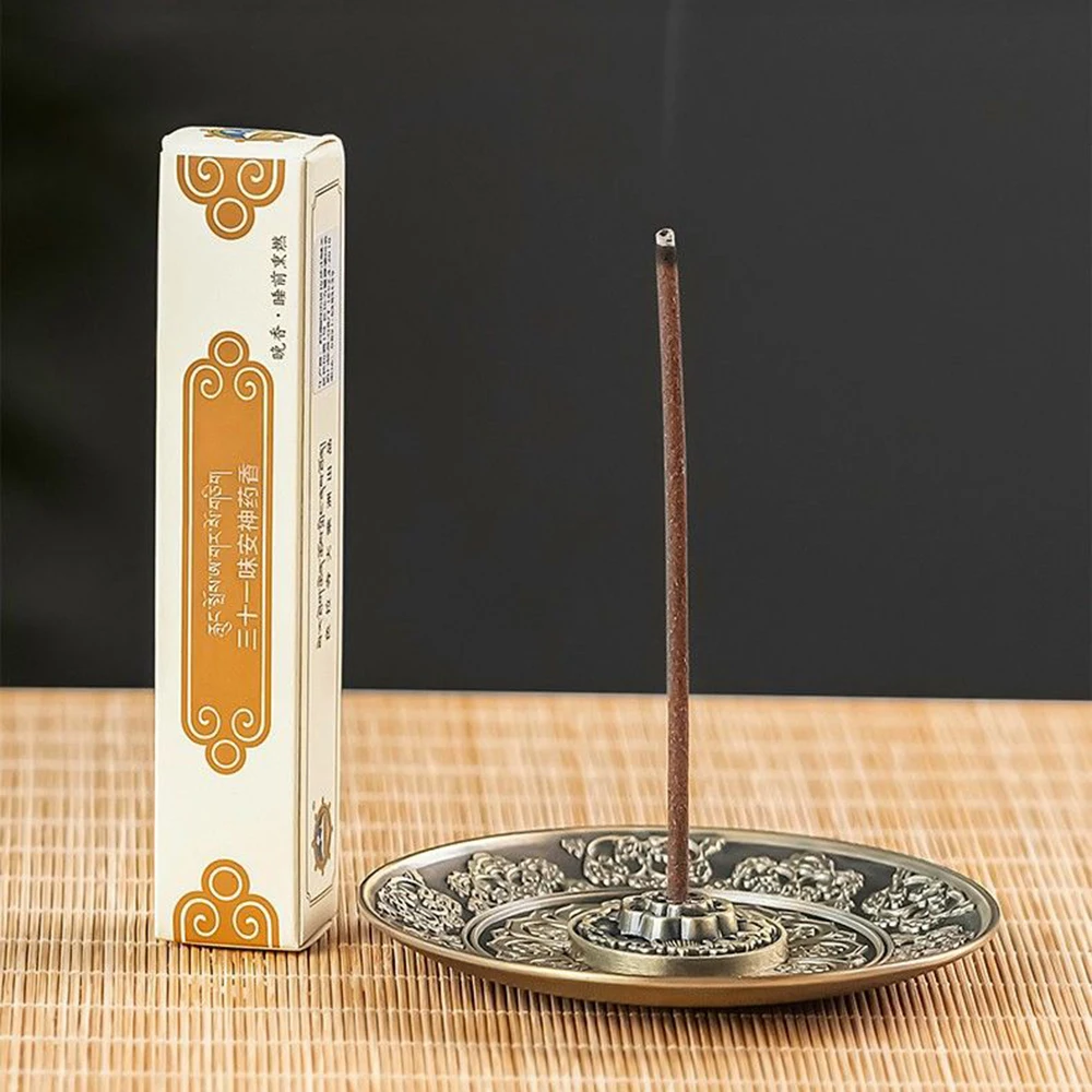 Tibetan Sera 31-Ingredient Soothing Herbal Incense, Indoor Nighttime Incense for Bedtime, All-Natural Botanical Tibetan Incense