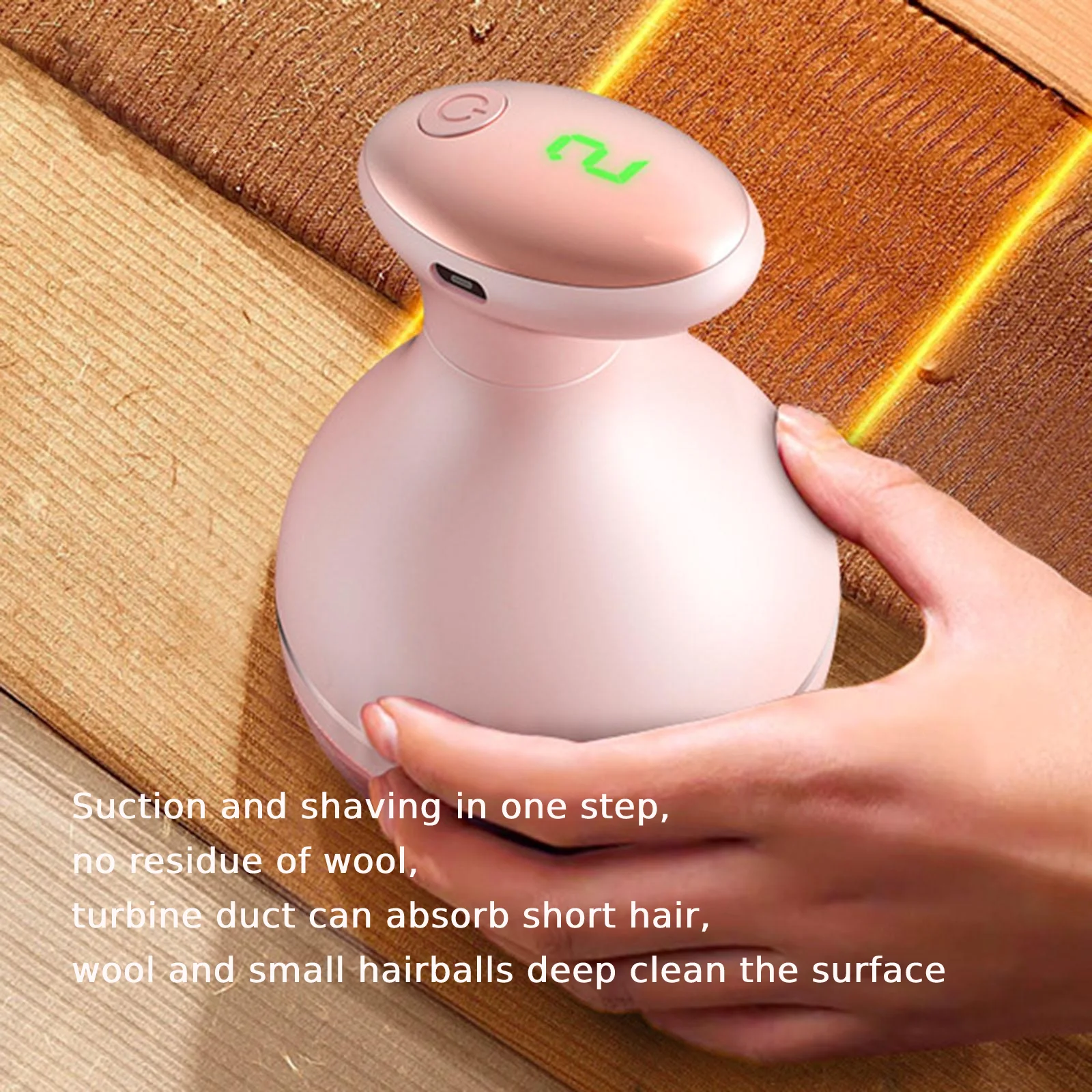 Fabric Shaver Sweater Shaver 6 Leaf Blade Electric Lint Remover Ergonomic Digital Display for Clothing Office Couch
