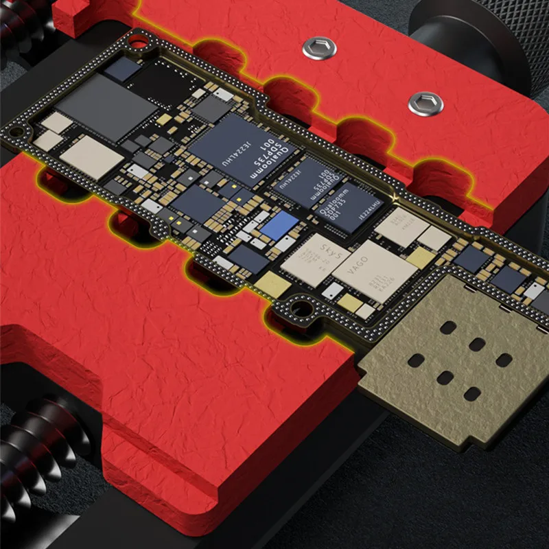 Dispositivo di bloccaggio della scheda madre dell'aria MR6 del meccanico per la riparazione del telefono cellulare maschera a doppio cuscinetto resistente alle alte Temperature