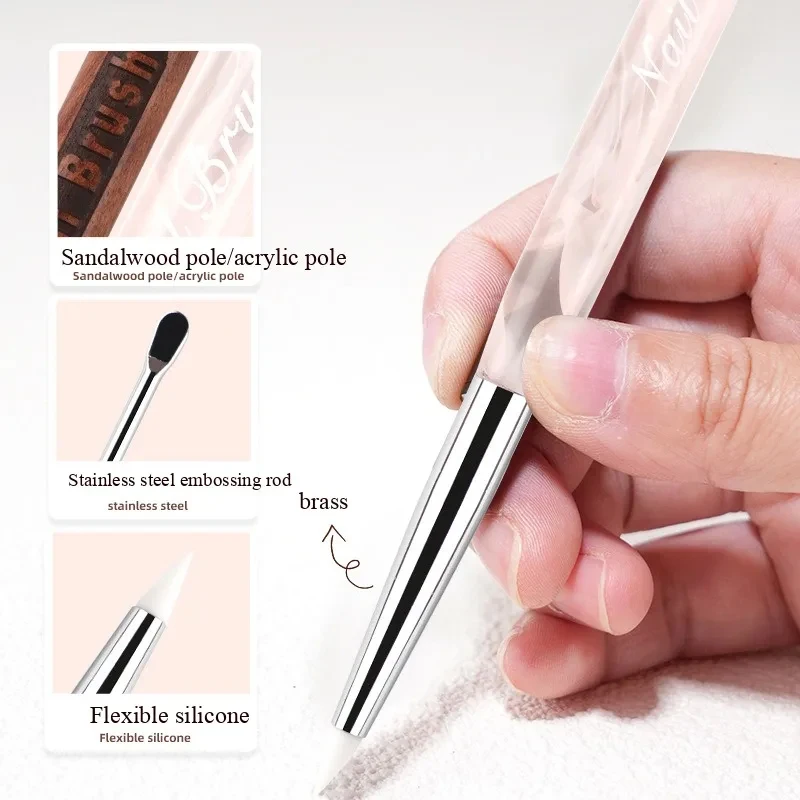 10Pcs 5/7mm Sanding Caps with Mandrel 3/32" Shank Nail Drill Bits Set for Gel Polish Removal Acrylic Manicure view 3